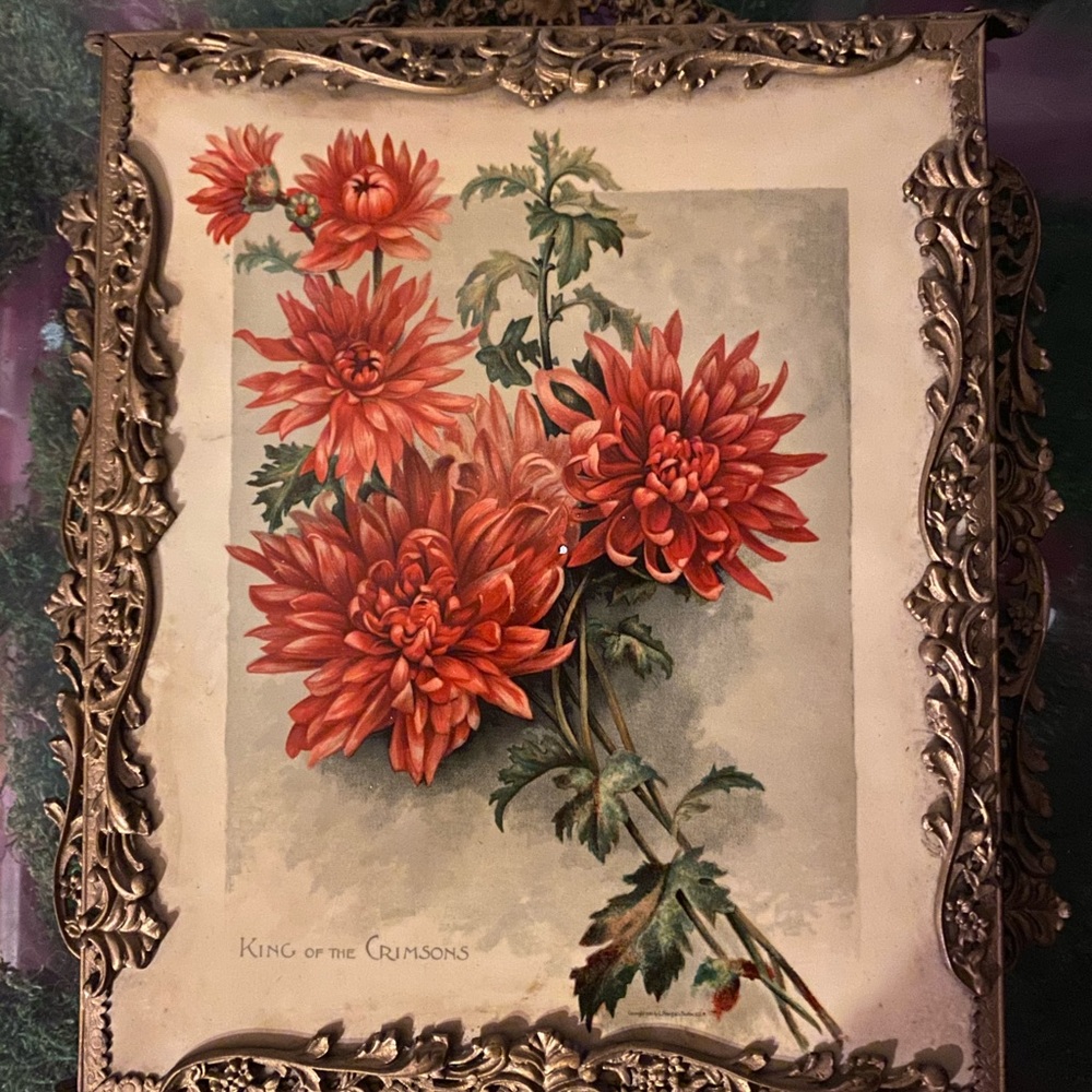 Antique 3panel Fold Out Mirror